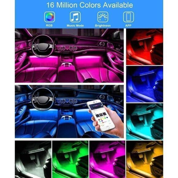 Interior Car Lights, LED Car Strip Lights with Two-Line‎ Waterproof Design - Picture 6 of 6